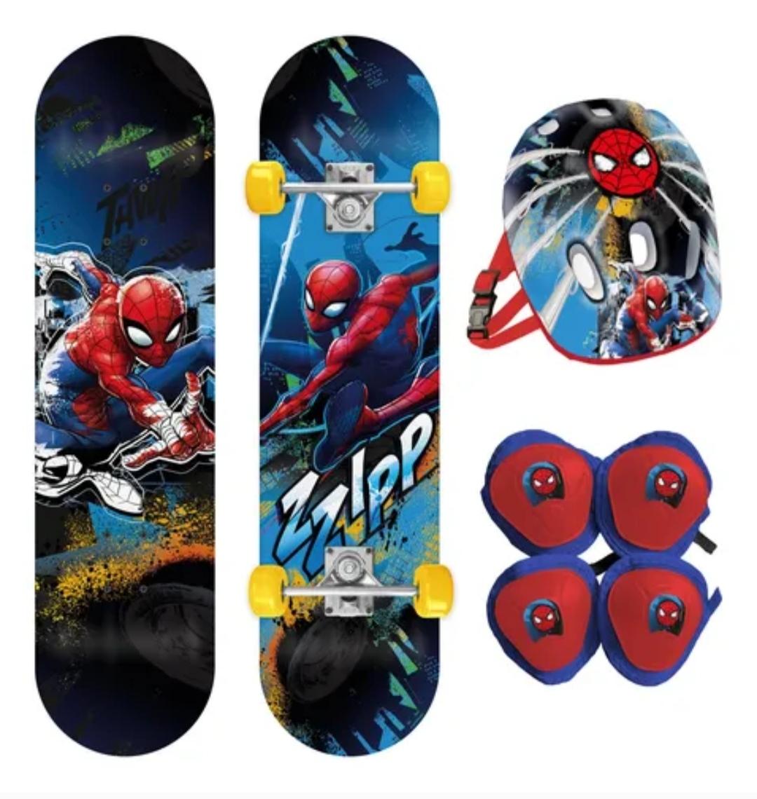 SB.SKATE HOMBRE ARAñA 12010 KIT DE PROTECCION + CASCOS 79X20CM 60KG E/BOL BASE LIJA TRUCK