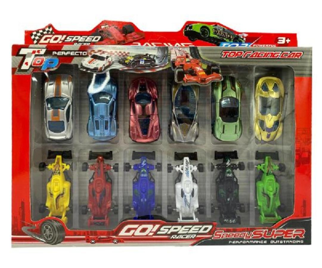 SB.AUTITOS PLAST X12U E/CAJA 54382       29X22X3CM COCHES DE CARRERA F1