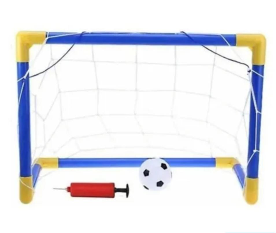 SB.ARCOS DE FUTBOL GDE E/BOL 51120      INFLADOR + PELOTA 65X45X35CM