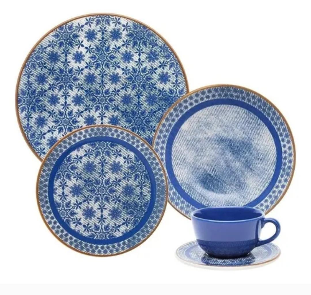 MERC.SET DE VAJILLAS 30PIEZAS JEANS AW305610 6TAZAS+PLATO-6PLATOSHONDO-6PLAYOS-6POSTRE