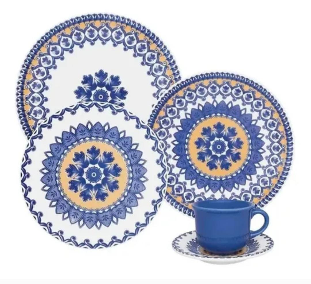 MERC.SET DE VAJILLAS 30PIEZAS LA CARRETAJ1646788 6TAZAS+PLATOS-6PLAYOS-6HONDO-6POSTRE