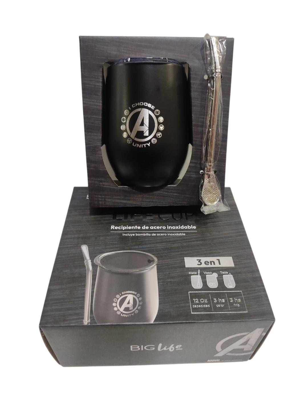 MATES 3EN1 LIFE CUP E/CAJA STAR WARS    MATES-VASOS-TAZA BOMBILLA ACERO INOX BIG LIFE