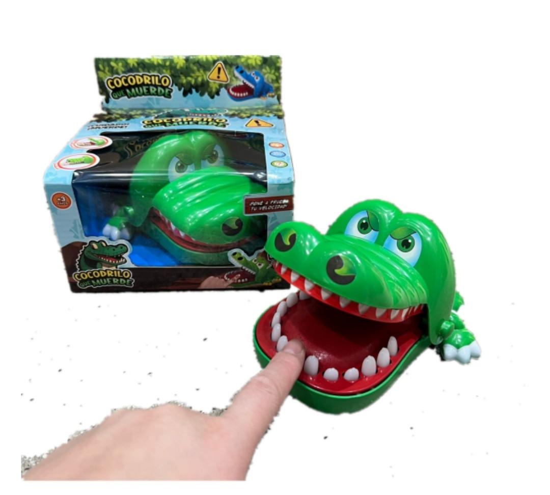 SB.ATRAPA DEDOS COCODRILO QUE MUERDE E/CAJA 54868 15X15X10CM JUEGOS DE MESA