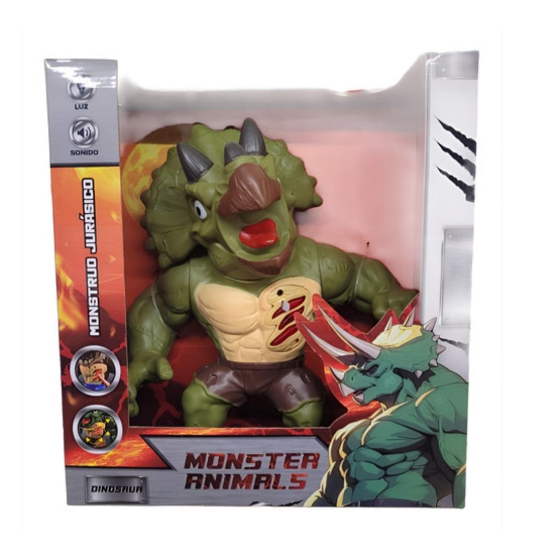 SB.MONSTER ANIMAL 56149 C/LUZ Y SONIDO E/CAJA ARTICULADO DINOSAURIO JURASICO
