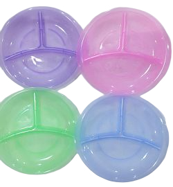 GLAGO 1054 PLATOS 3 DIVISIONES INFANTIL SAPO  X1 PLASTICO