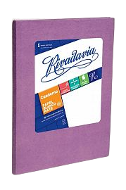 CUADERNOS RIVADAVIA 16X21 50HJ LILA T/D      FORRADO