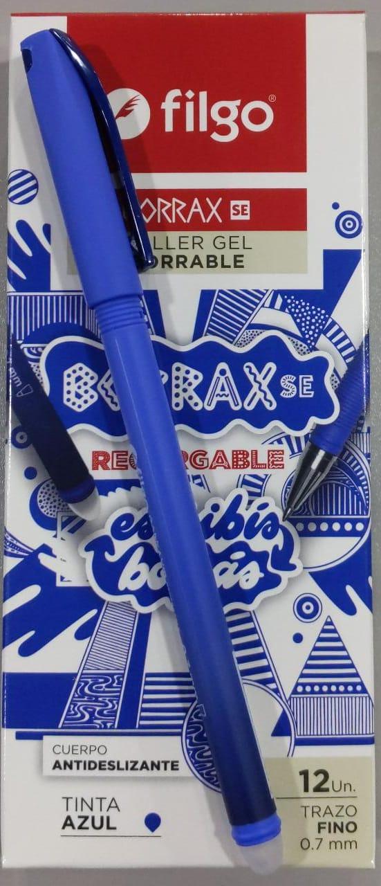FILGO BIROME BORRAX ROLLER GEL BORRABLE BRXSE7 LAPICERAS 0.7MM AZUL