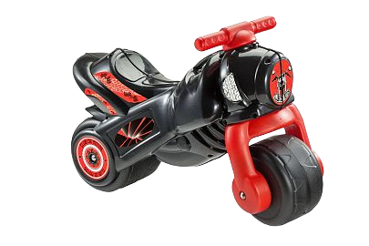 MINI PLAY 720/721 MOTO NEGRA CON ROJO        PATA PATA MOTOS(ALTO HASTA EL ASIENTO 25CM)