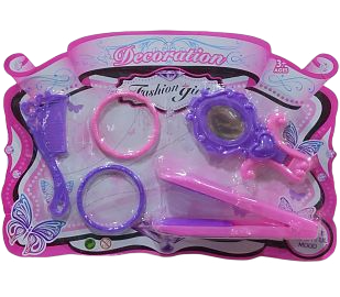 PACO.SET DE BELLEZA X5 ACCESORIOSE/BL.18521  PLANCHITA ESPEJO PEINE PULSERAS
