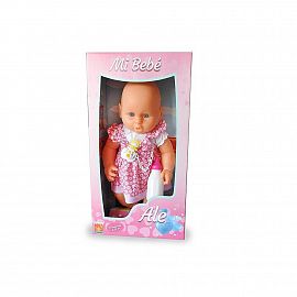 MAGIKA 8005 MI BEBE ALE C/SONIDO 46CM GOMA   PLASTISOL C/MAMADERA E/CAJA EXHIBIDORA