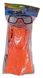 SB.SET DE BUCEO PATAS + ANTIPARRAS E/BOL 33037 45X18CM
