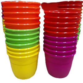 BERU.MACETAS SIMIL BARRO Nº12                REFORZADO 10CM ALTO-12CM DIAM.