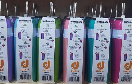 CIMARRON METAMATES-1071-600ML AUTOCEBANTES PLASTICO VARIOS COLORES C/BOMBILLA METAL
