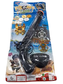 SB.SET DE PIRATAS ARMA + MEDALLAS E/BL.54010 ARMAR PISTOLAS REVOLVER