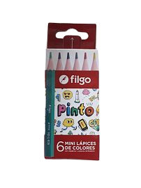 FILGO LAPIZ COLOR PINTO X6 CORTO 202/6       LAPICES