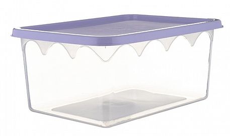 MIS HERMETICOS 14L. -806- RECTANGULAR        CONTENEDORES TUPPERS TAPA PASTEL