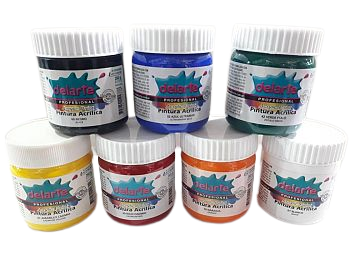 PLAYCOLOR PINTURAS ACRILICAS POTE 260 GR.ACRILICOS COLORES NJ-ROJO-VERDE-AMAR-ETC DELARTE