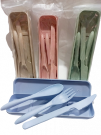 KK CUBIERTOS PLASTICO X3 CON ESTUCHE NS230460