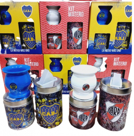 ELE.MATES+2 LATAS LITOGRAFIADA BOCA-RIVER E/CCAJA CAM01/40984F