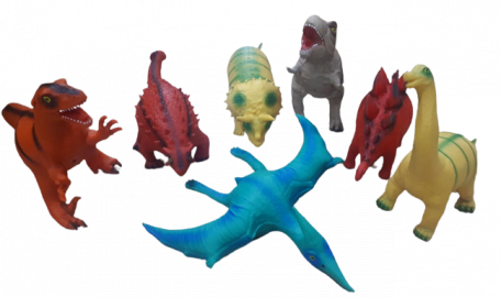 DINOSAURIOS DE GOMA GRANDE 40CM VARIOS MODELOS T-REX