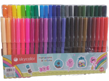 SKY MARCADORES FIBRAS COLORES X48 JJ10201-48