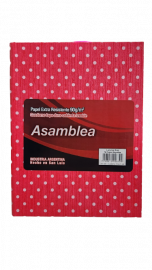 CUADERNOS ASAMBLEA LUNARES 16X21 ROJO 50HJS