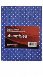 CUADERNOS ASAMBLEA LUNARES 16X21 AZUL 50HJS