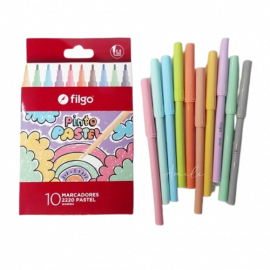 FILGO MARCADORES PASTEL X10U CM2220-E10-PAS FIBRAS FIBRONES COLORES