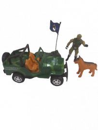 KK CAMIONETAS MILITARES +SOLDADO+PERRO SD19366 E/BOL