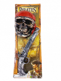 SB.SET PIRATAS ARMAS+MASCARAS E/BL 50800     PISTOLAS 52X52X5CM