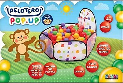 FAYDI PELOTEROS C/ARO DE BASQUET CON 50 PELOTAS E/CAJA FD278540 100X60X85CM