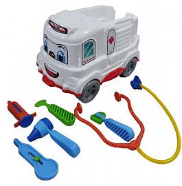 MARA.0285 CAMIONES AMBULANCIA PLASTICA 30X20X20 CM C/ACCESORIOS