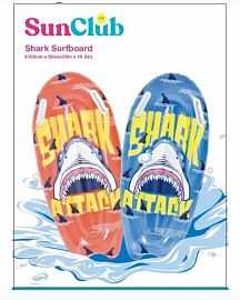KK TABLA SURF TIBURON 100X50CM 35017 INFLABLES CON AGARRE SUNCLUB