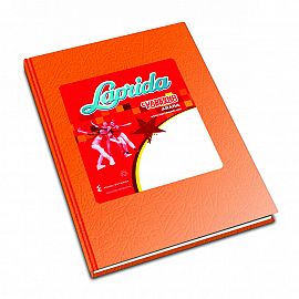 CUADERNOS LAPRIDA 16X21 50HJS NARANJA RAYADO