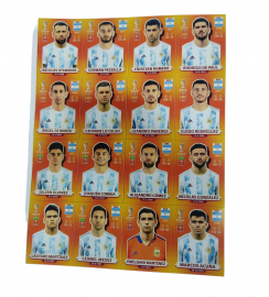 PLANCHA JUGADORES ARGENTINA FIGURITAS        COPA AMERICA