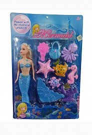 KK MUñECAS SIRENAS GDE + ACC E/BL 43X28CM SD22203/23027 SIRENITAS