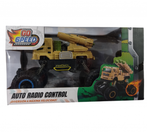SB.CAMIONETAS MILITAR RADIO CONTROL E/CAJA 30X17X15CM TANQUES 54441