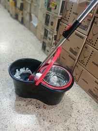 MOPA C/BALDE CON RUEDA AUTOLIMPIANTE  1.45M  ESCOBILLONES SECADOR TRAPOS LIMPIEZA