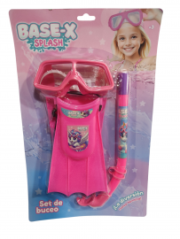 SB.SET DE BUCEO NENA E/BL 75142 42X26X5CM ANTIPARRAS PATAS DE RANA SNORKEL