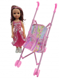 KK MUñECAS + COCHESITO E/BOL SD24843    CARRITOS PARAGUITA