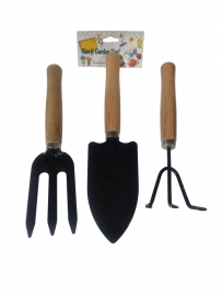 RENA.SET DE JARDINERIA X3PCS M/MADERA IG0821