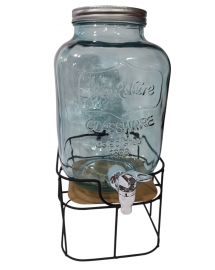 KK JUGUERAS VIDRIO DISPENSER C/BASE METAL E/CAJA 2008L