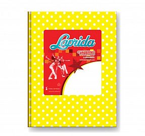 CUADERNOS LAP.LUN.R 16X21CM 50H.AMARILLO RAYADO LUNARES T/DURA