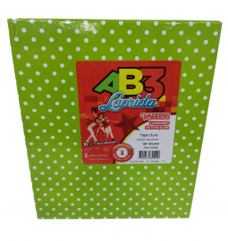 CUADERNOS LAP.LUN.R AB3 X50H.VERDE MANZ. RAYADO LUNARES 19X23CM