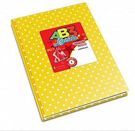 CUADERNOS LAP.LUN.R AB3 X50H.AMARILLO    LUNARES 19X23CM
