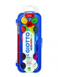 ACUARELAS GIOTTO E/ESTUCHE 12 COLORES + PINCEL