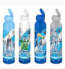 CL.BOTELLAS ALUMINIO 500ML AFA OFICIAL  ARGENTINA  6722  JUGADORES DEPORTIVAS