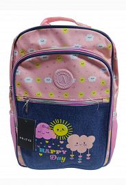 QM.MOCHILAS HAPPY WLH8158 2CIERRES C/BOLSILLOS PRATYS