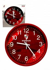 QM.RELOJES DE PARED RIVER PLATE E/CAJA RJPARRP01 30X30CM ORIGINAL FUTBOL