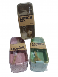KT.LUNCHERA DOBLE C/CUBIERTOS KTT57042  18X8X7CM